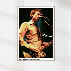 Jeff Buckley Konzert Poster - Kunst Leinwand Drucke - Film Wohnkultur - Geburtstagsgeschenke