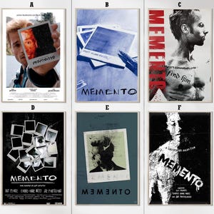 Memento (2000) Film Poster - Leinwand Kunstdrucke - Film Wohnkultur - Geburtstagsgeschenke