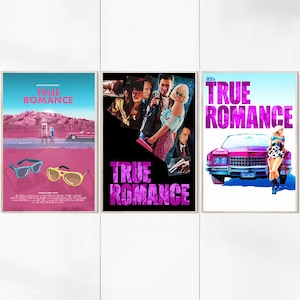 True Romance (1993) Movie Posters - Canvas Art Prints - Movie Home Decor - Birthday Gifts