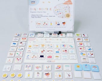 84 Magnetic Daily Routine Cards for Kids | Montessori Visual Schedule ...
