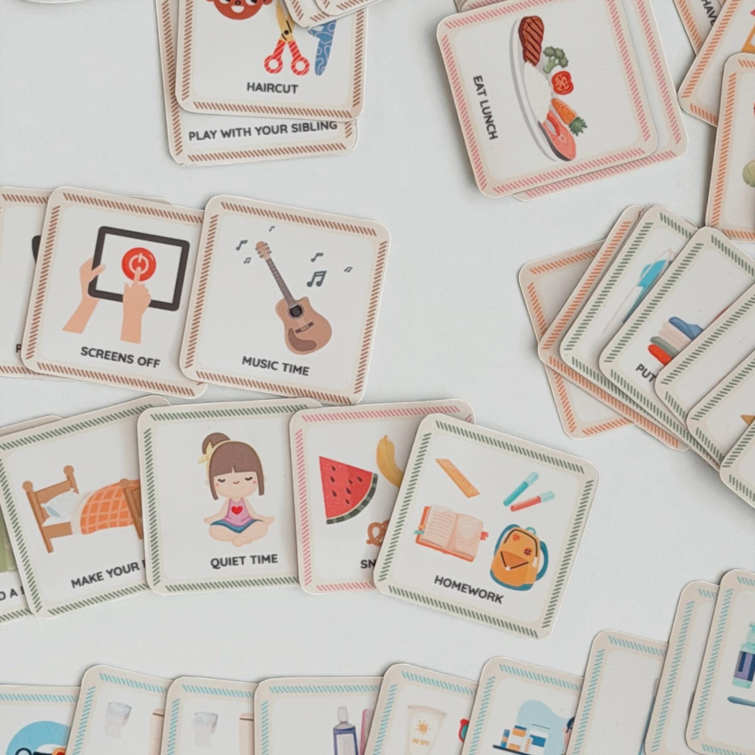 Magnetic Daily Routine Cards for Kids | Montessori Visual Schedule ...