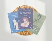 24 Printable Birth Affirmation Cards | Pregnancy Hypnobirthing Empowerment | Labor & Doula Affirmations