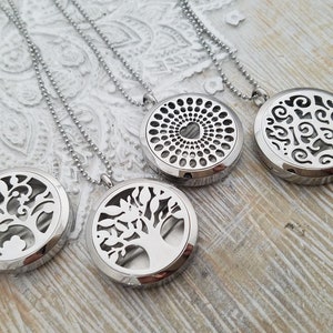 Aromatherapy necklace EO locket necklace-essential oil locket necklace-essential oil gift-EO jewelry-EO locket gift gift for mom-wife gift image 4