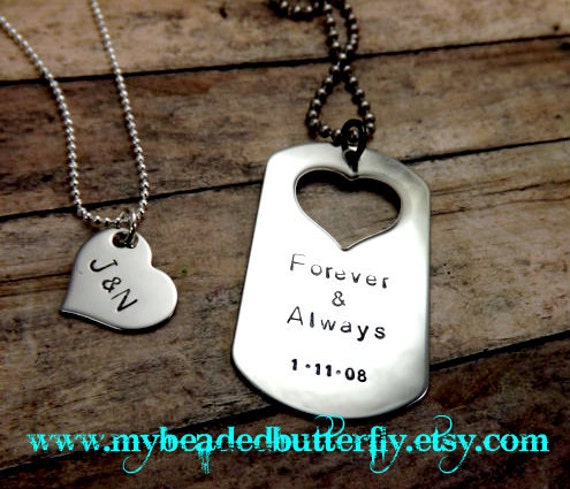 Forever and Always Necklace Set - 20" / 24" | Boyfriend gifts,  His and hers jewelry, Relationship gifts