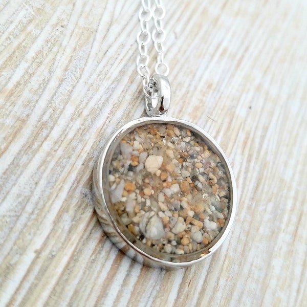 wanderlust jewelry - Beach sand necklace- beach sand jewelry - california necklace- custom sand jewelry- honey moon gift-beach sand gift
