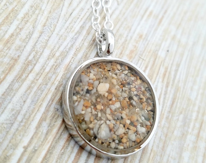 wanderlust jewelry - Beach sand necklace- beach sand jewelry - california necklace- custom sand jewelry- honey moon gift-beach sand gift