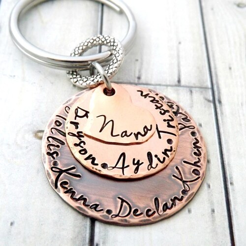 Mothers day gift-personalized keychain -moms key chain-grandmother keychain-nana keychain-mothers day keychain-personalized jewelry