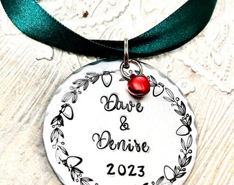 Personalized Christmas ornament-our first christmas-couples ornament-wedding gift- first christmas togther- family ornament - secret Santa