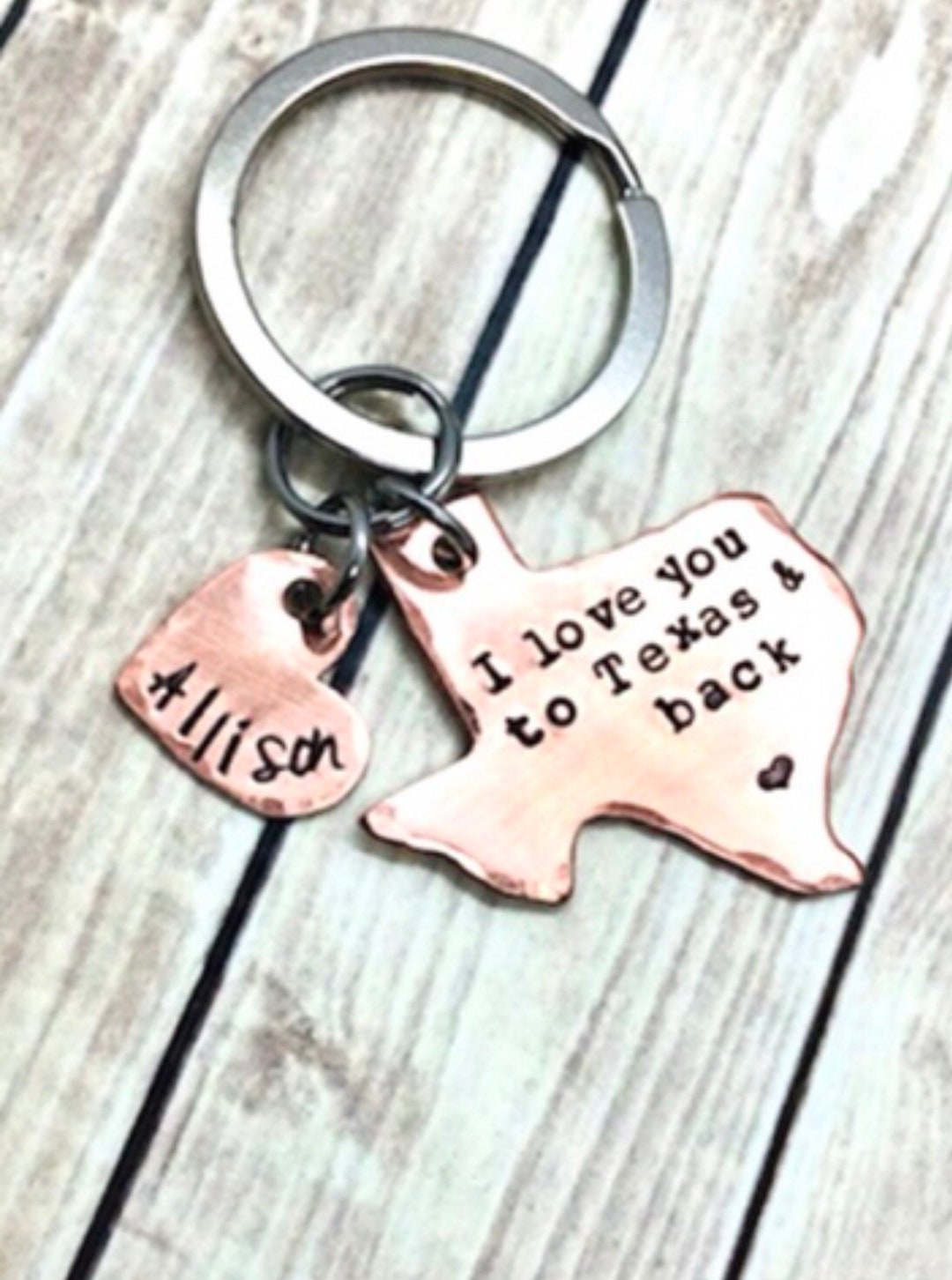 Texas Keychain, I Love You to Texas and Back, Texas Gift, Gift for