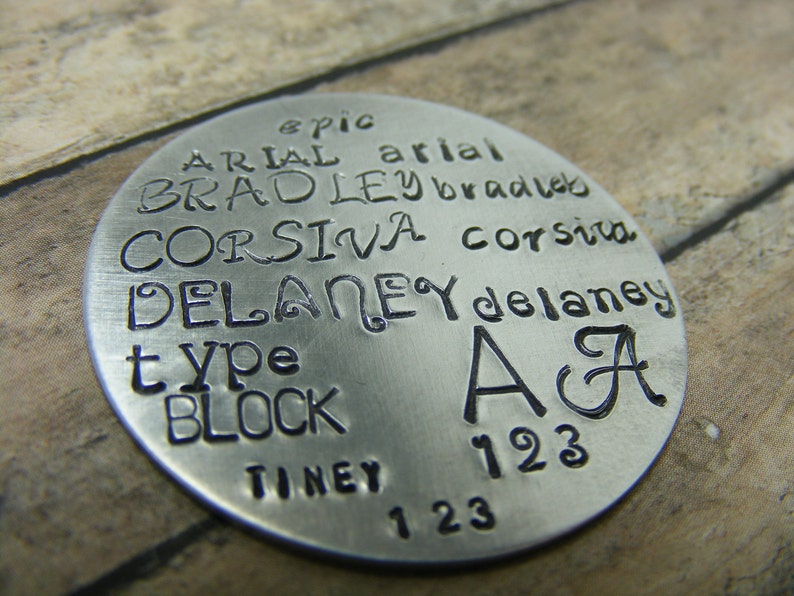 Camera charm handstamped sterling silver discs I shoot people necklace image 4