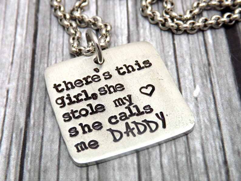 Dad Necklacemens Necklacepersonalized Mens Necklacethere Etsy