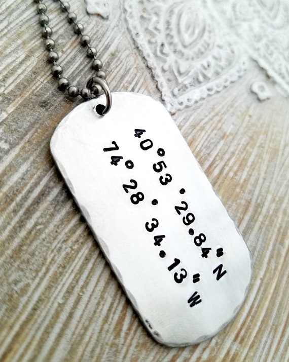etsy dog tag necklace