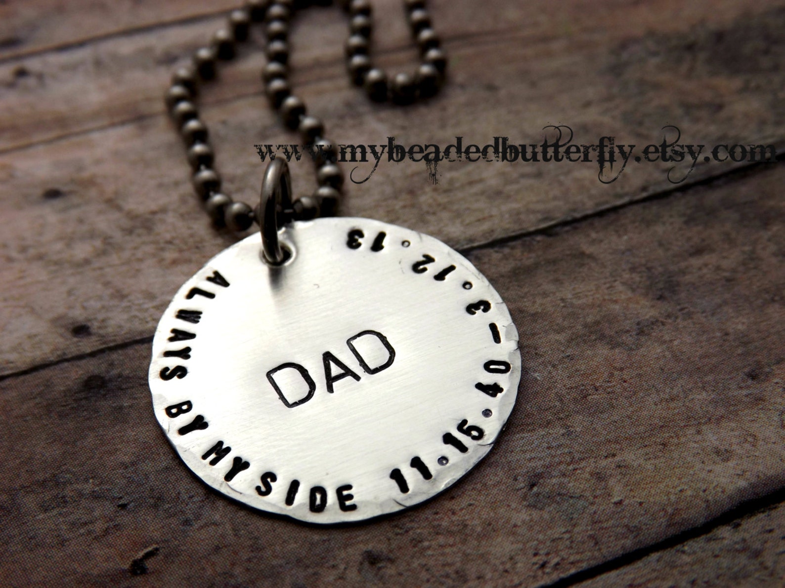 Fathers Day Gift Mens Necklacepersonalized Necklacemens Etsy