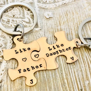 Father’s Day gift, Father’s Day keychain, gift for dad, like father like daughter,grandpa keychain, grandfather gift, like father like son