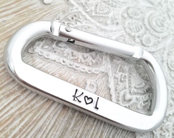 personalized carabiner- personalized keychain - gift for guys- groomsmen gift- keychain gift- gift for boyfriend