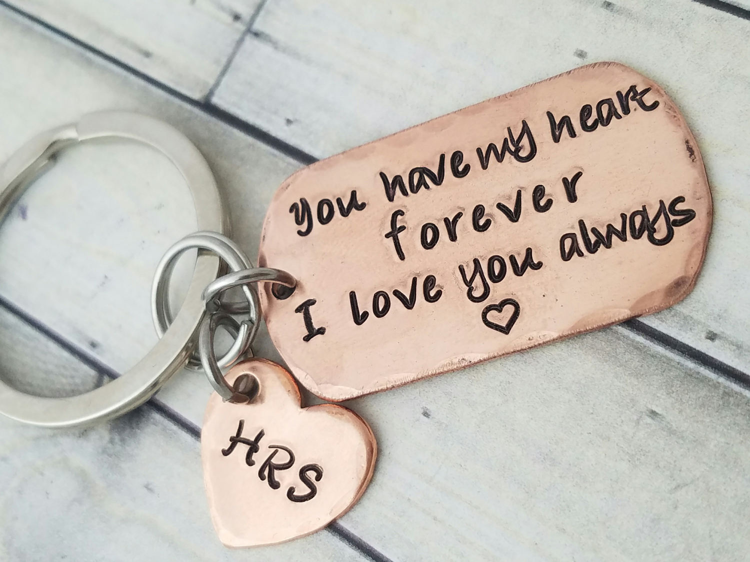 Personalized keychaindog tag keychainmens keychaincouples Etsy