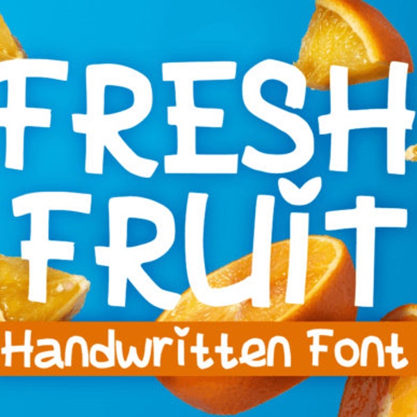 Fresh Fruit Font, Calligraphy Font, Crafters Font, Handwritten Font, Bold Fonts, Thin Font, Wedding Font, Cricut Font, Signature Fonts