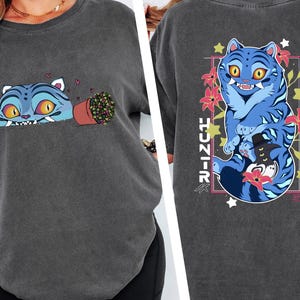 Anime Cat Graphic Tee: K-Pop Inspired Mischief & Charm