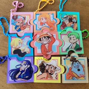 OP Pirate Anime Puzzle Piece Charms