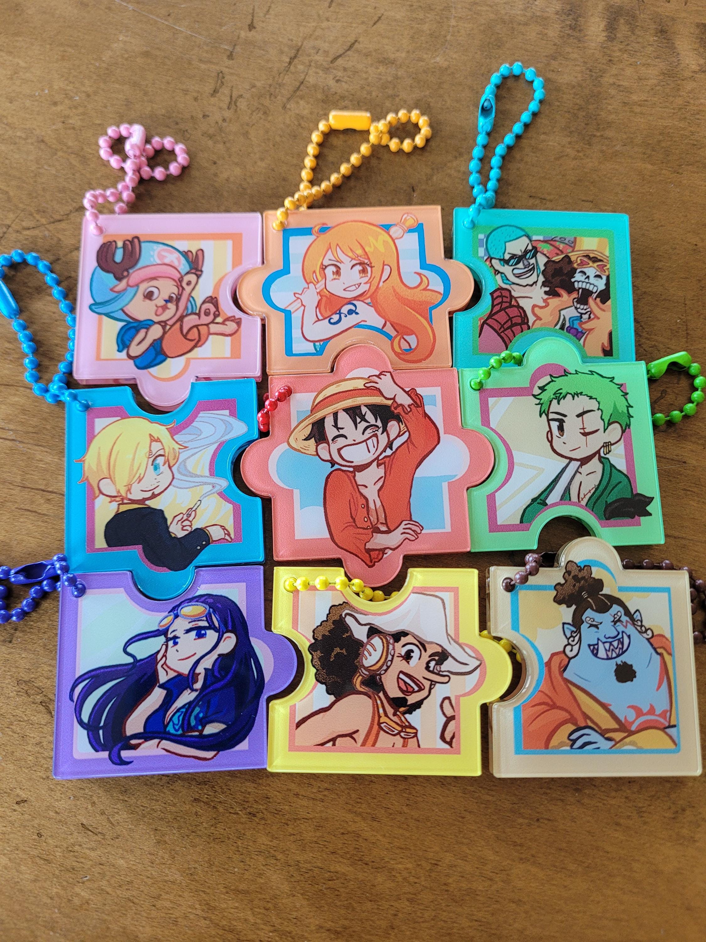 OP Pirate Anime Puzzle Piece Charms - Etsy