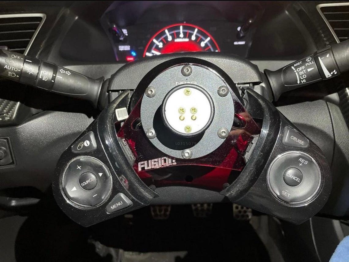 Custom Steering Button Relocation 9th/10th Gen Civic - Etsy