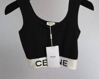 Vintage Tanktop Celine Croptop Damenmode