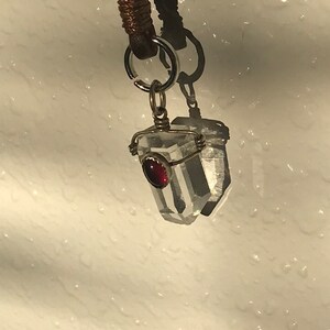 Clear quartz necklace