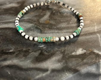 Howlite / imperial Jasper