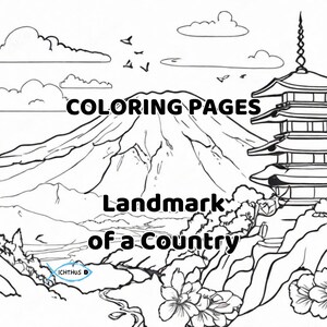 Country Landmark - COLORING PAGES