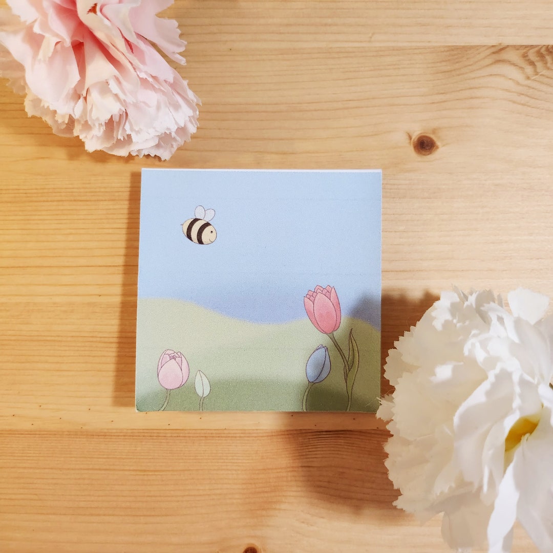 Tulip Field - 8.3cm Square 50 Page Notepad - Etsy