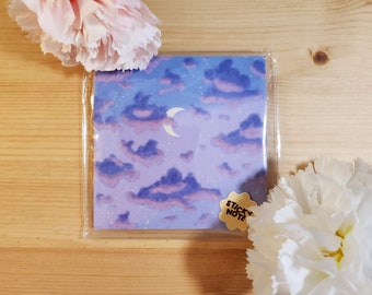 Evening Sky Sticky Notes - 8.5cm 50 Page Sticky Notes Notepad