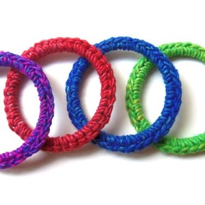 Cat and Ferret Toys, Recycled Rings Toy, Rainbow Colors