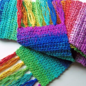 Unisex Rainbow Scarf, Gift for Her or Him image 4