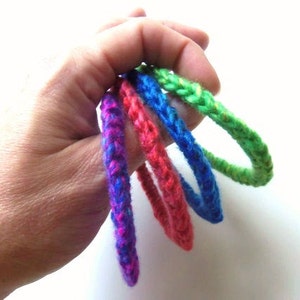 Cat and Ferret Toys, Recycled Rings Toy, Rainbow Colors image 2