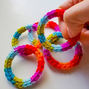 Cat Recycled Ring Toys, Cat Lover Gift for Cat and Ferret, Catnip or No Catnip image 4