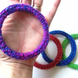 Cat and Ferret Toys, Recycled Rings Toy, Rainbow Colors image 3