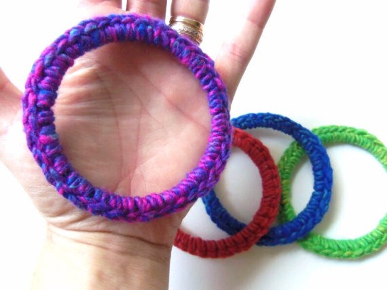 Cat and Ferret Toys, Recycled Rings Toy, Rainbow Colors image 3