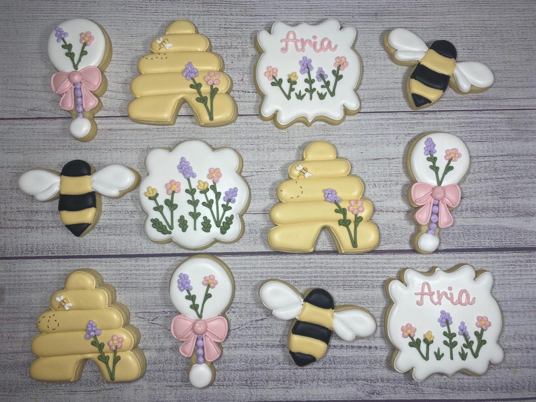 Sweet as Can Bee Baby Shower Decorated Sugar Cookies - Etsy