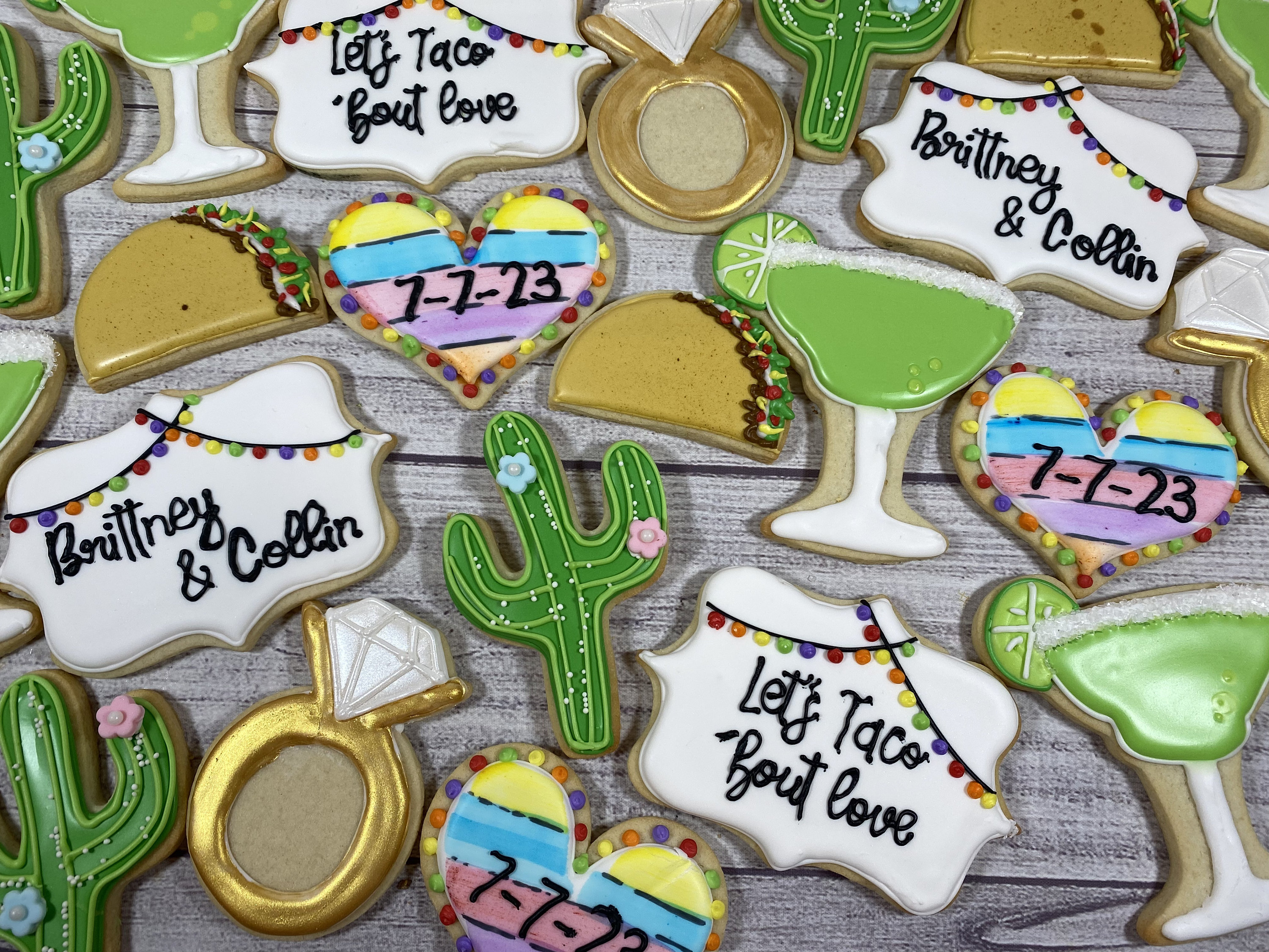 Let’s Taco ‘Bout Love Sugar Cookies