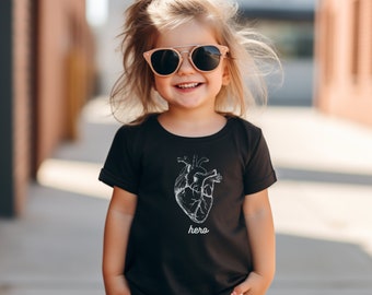 T-shirt héros cardiaque pour enfant, T-shirt de sensibilisation aux malformations cardiaques congénitales, T-shirt de soutien aux maladies cardiaques, Sensibilisation aux maladies coronariennes, 1 sur 100, Cadeau pour patient cardiaque