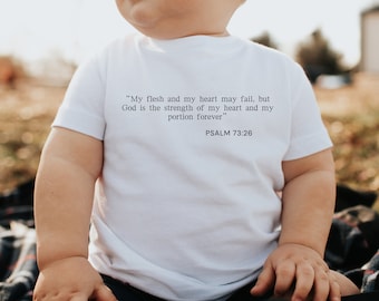 Baby shirt, Psalm, aangeboren hartafwijkingen bewustzijn shirt, hart-en vaatziekten ondersteuning shirt, CHD bewustzijn shirt, CHD Warrior Tee, 1 op 100