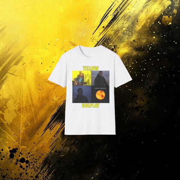 Coldplay Yellow Shirt. Unisex Softstyle T-Shirt.