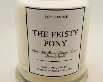 Feisty Pony Soy Wax Candle Gift for Horse Lovers
