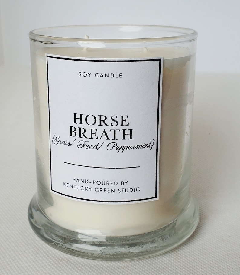 Horse Breath Soy Wax Candle Gift for Horse Lovers Mothers Day Mom image 1