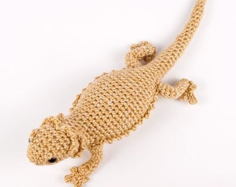 Bearded Dragon (lizard) amigurumi CROCHET PATTERN digital PDF file download