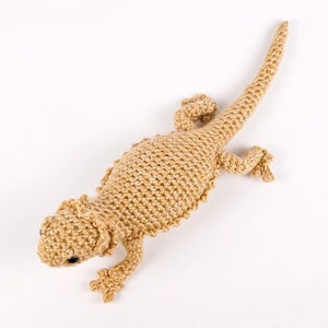 Bearded Dragon lizard amigurumi CROCHET PATTERN digital PDF file download image 1