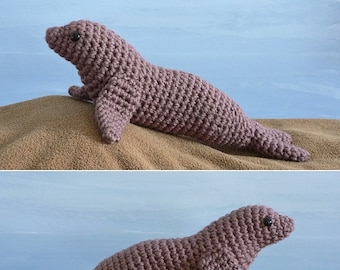 AquaAmi Sea Lion amigurumi CROCHET PATTERN digital PDF file download