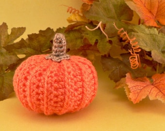 Pumpkin CROCHET PATTERN - realistic, cute or spooky - digital PDF file download