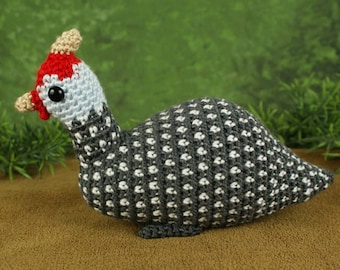 Guinea Fowl amigurumi CROCHET PATTERN digital PDF file download