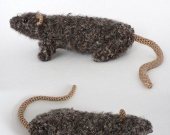 Fuzzy Rat amigurumi CROCHET PATTERN digital PDF file download